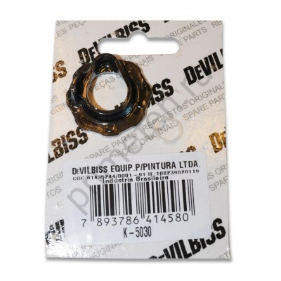 DeVILBISS K-5030, Ремонтный комплект (воздухораспределительное кольцо, прокладка сопла) для краскораспылителя FLG-G5